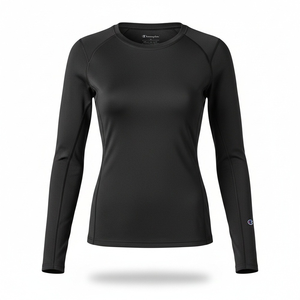 C9‎ by Champion Womens Shirt Power Core Long Sleeve Black Athletic Activewear L